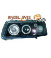 Faróis Angel Eyes Fundo negro Audi A3 8L (1996 a 2000)