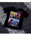 T-Shirt Junior Mix Japan Racing - Preto