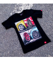 T-Shirt Mulher Mix Japan Racing - Preto