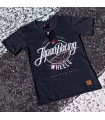 T-Shirt Mulher Rolling Japan Racing - Cinza Escuro