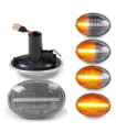 Farolins Laterais LED Dinâmico Transparente Mini R55, R56, R57, R58, R59
