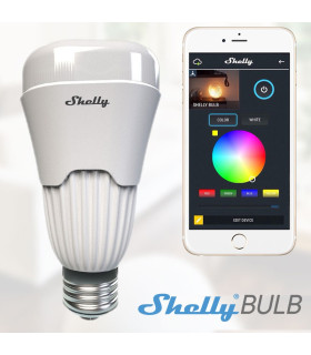 Shelly Bulb lâmpada WiFi RGBW E27