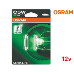 Lâmpadas Halogéneo C5W SV8.5-8 Ultra Life Osram - Pack Duo Blister
