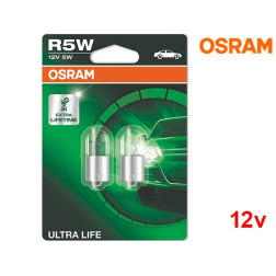 Lâmpadas Halogéneo R5W BA15s Ultra Life Osram - Pack Duo Blister