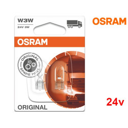 Lâmpadas Halogéneo W3W 24V Gama Original Osram - Pack Duo Blister