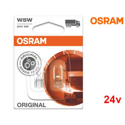Lâmpadas Halogéneo W5W 24V Gama Original Osram - Pack Duo Blister