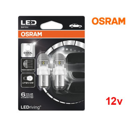 Lâmpadas LED P21/5W Branco 6000K Osram LEDriving PREMIUM SL - Pack Duo Blister