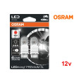 Lâmpadas LED P27/7W Vermelho Osram LEDriving PREMIUM SL - Pack Duo Blister