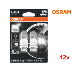 Lâmpadas LED P27/7W Branco 6000K Osram LEDriving PREMIUM SL - Pack Duo Blister