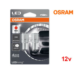 Lâmpadas LED P21W Vermelho Osram LEDriving SL - Pack Duo Blister