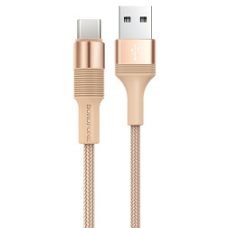 Cabo USB-A para USB-C 1M 3A Rose Gold Borofone