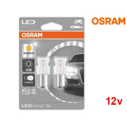 Lâmpadas LED P21W Amber / Laranja Osram LEDriving SL - Pack Duo Blister