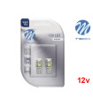 Lâmpadas LED T10 W5W 5x SMD 5050 12V Cool White Basic M-Tech - Pack Duo Blister