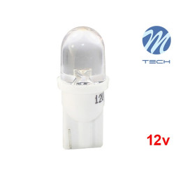 Lâmpada LED W5W T10 1xLED Flux 8mm Cool White Basic M-Tech - Individual
