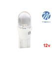Lâmpada LED W5W T10 1xLED Flux 8mm Cool White Basic M-Tech - Individual