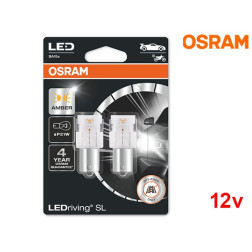 Lâmpadas LED P21W Amber / Laranja Osram LEDriving SL - Pack Duo Blister
