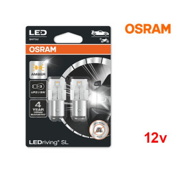 Lâmpadas LED P21/5W BAY15D Amber / Laranja Osram LEDriving SL - Pack Duo Blister
