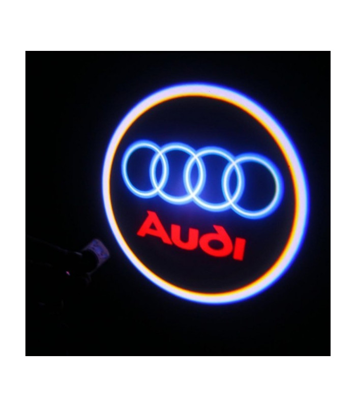 Luzes Cortesia Laser com Logotipo Audi