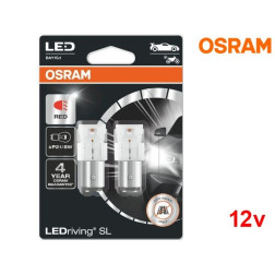 Lâmpadas LED P21/5W Vermelho Osram LEDriving SL - Pack Duo Blister