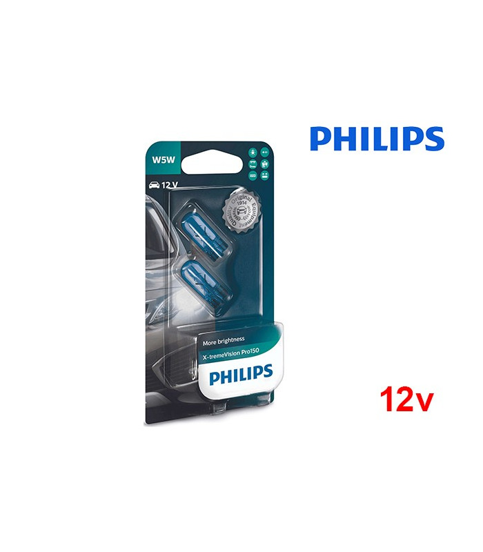 Lâmpadas Halogéneo W5W/T10 Philips X-tremeVision Pro150 12V/5W