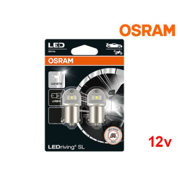 Lâmpadas LED R5W BA15s Branco 6000K Osram LEDriving SL - Pack Duo Blister