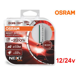 Lâmpada Xenon D3S Osram Night Breaker Laser Next Gen - Pack Duo