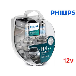 Lâmpadas Halogéneo X-tremeVision Pro150 H4 60/55W 12V Philips - Pack Duo Blister