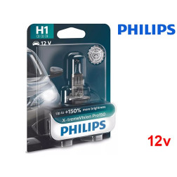 Lâmpada Halogéneo X-tremeVision Pro150 H1 55W 12V Philips - Pack Individual Blister
