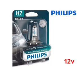 Lâmpada Halogéneo X-tremeVision Pro150 H7 55W 12V Philips - Pack Individual Blister