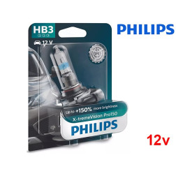 Lâmpada Halogéneo X-tremeVision Pro150 HB3 60W 12V Philips - Pack Individual Blister