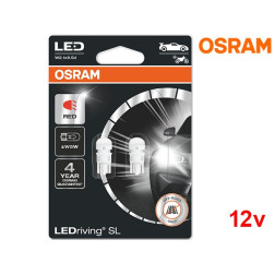 Lâmpadas LED W5W Vermelho Osram LEDriving SL - Pack Duo Blister