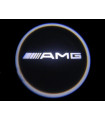 Luzes Cortesia Laser com Logotipo Mercedes AMG W169 W245 X204