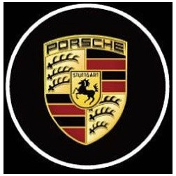 Luzes Cortesia Laser com Logotipo Porsche Cayenne